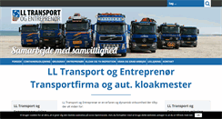 Desktop Screenshot of ll-transport.dk