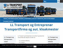 Tablet Screenshot of ll-transport.dk